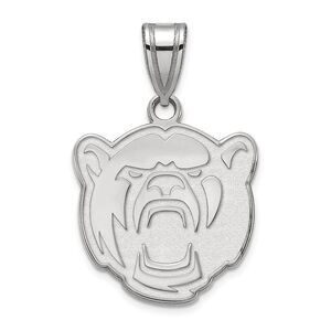 14k White Gold Baylor U Medium Bears Pendant